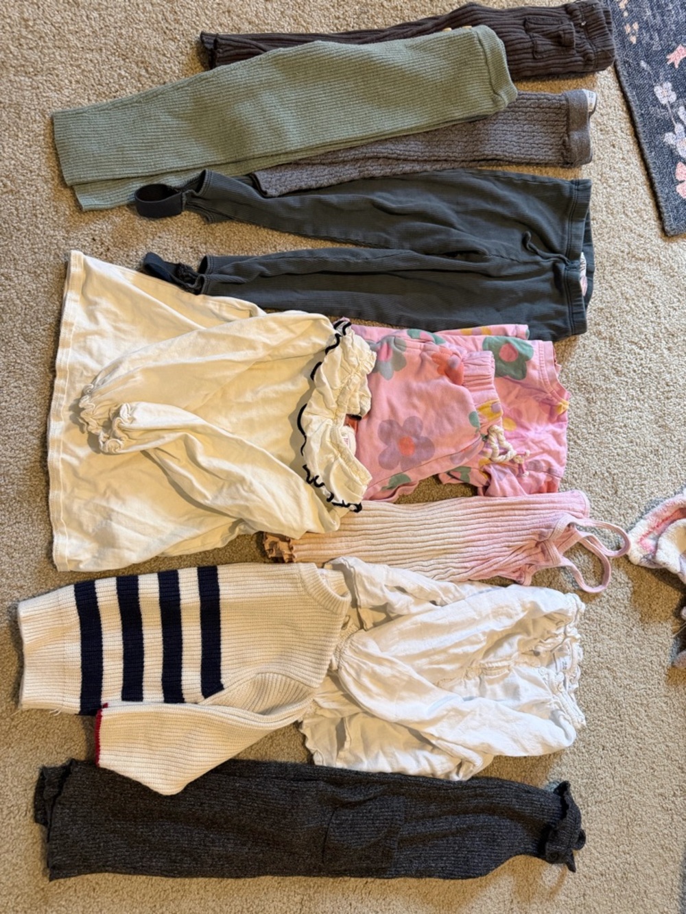 Zara Kids Leggings and Bottoms Pack in Pink, White, Green, Navy, Gray